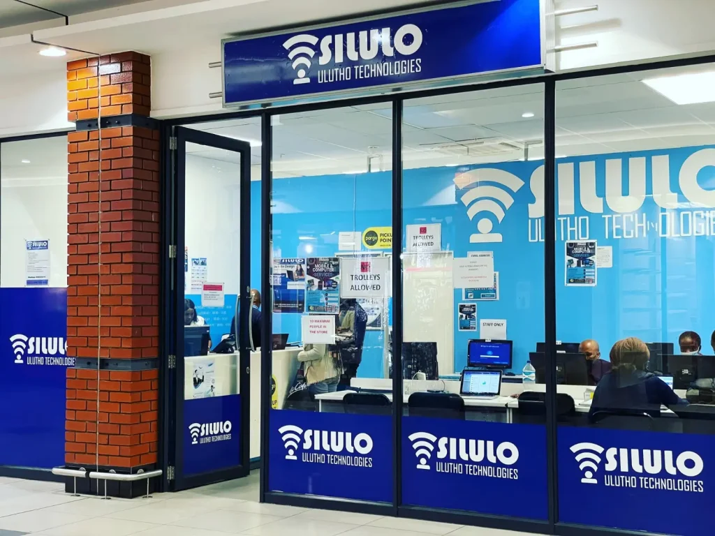 Silulo Ulutho store providing POS systems, bookkeeping, and ICT support for small businesses.